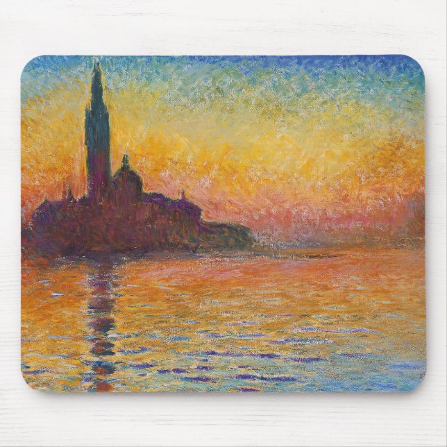 Tapis De Souris Claude Monet - San Giorgio Maggiore à Dusk (Devant)