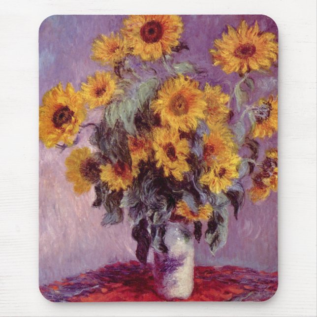 Tapis De Souris Claude Monet // Tournesols (Devant)