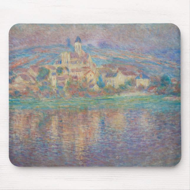 Tapis De Souris Claude Monet - Vetheuil, coucher de soleil (Devant)