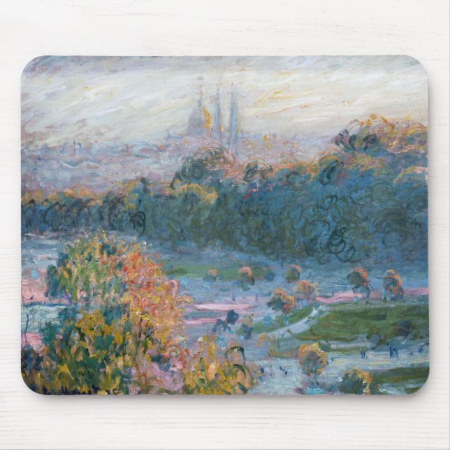 Tapis De Souris Claude Monet - Vue des Tuileries, étude (Devant)