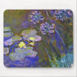 Tapis De Souris Claude Monet Water Lilies Agapanthus<br><div class="desc">Claude Monet Water Lilies and Agapanthus - Claude Monet Water Lilies and Agapanthus est une magnifique peinture impressionniste réalisée par l'un des maîtres fleuristes de tous les temps. Le jardin d'eau est vivant avec la couleur et l'émotion, comme l'Agapanthus violet coulent de leurs tiges bleues et vertes. L'eau est vive...</div>