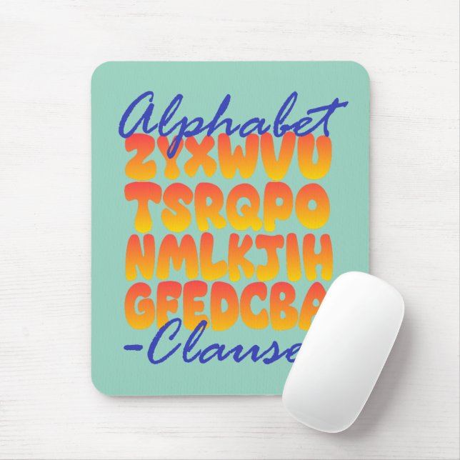 Tapis De Souris Clause Alphabet dans la programmation Cobol  (Avec souris)