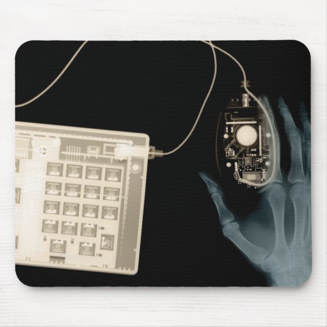 Tapis De Souris Clavier et souris X-Ray Skeleton (Devant)