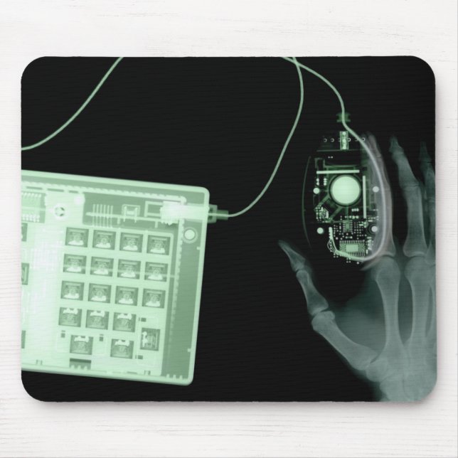 Tapis De Souris Clavier et souris X-Ray Skeleton (Devant)