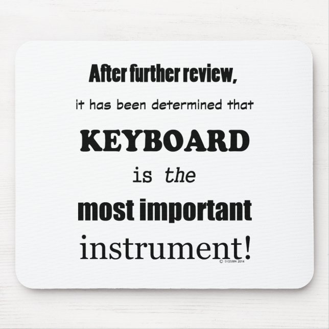 Tapis De Souris Clavier Instrument le plus important (Devant)