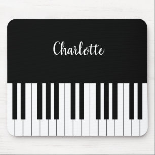Tapis De Souris Clavier simple pour piano noir et blanc