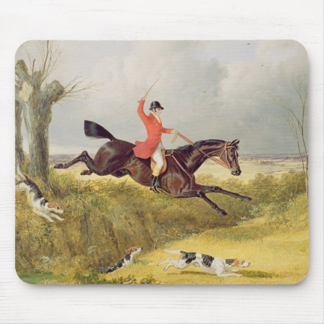 Tapis De Souris Clearing a Ditch, 1839 (huile sur panneau) (Devant)