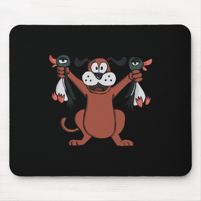 Tapis De Souris Clic Chasse De Canard Jeu Vidéo Vêtements Conçus P (Devant)
