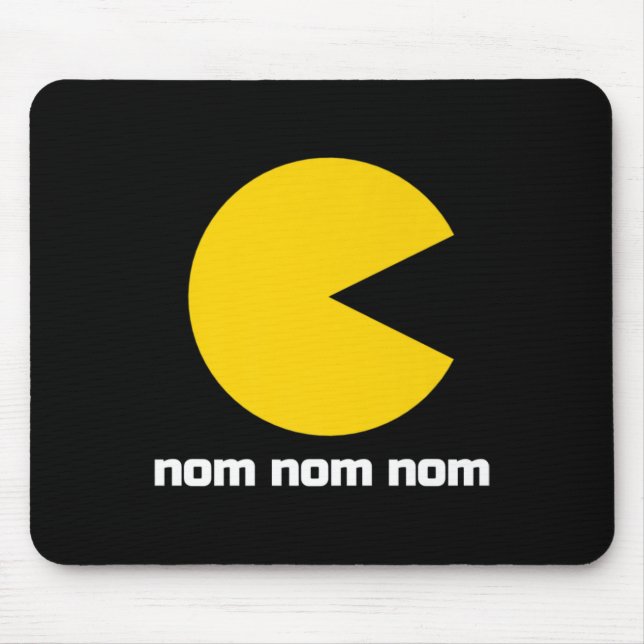 Tapis De Souris Clic Video Game Nom Nom Nom (Devant)