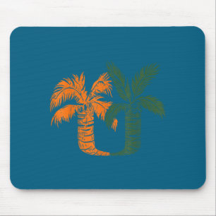 Tapis De Souris Clic Vintage 90's Palmiers de Miami Um