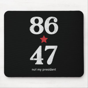 Tapis De Souris Clic Vintage Style des années 80 86 47 Anti Trump