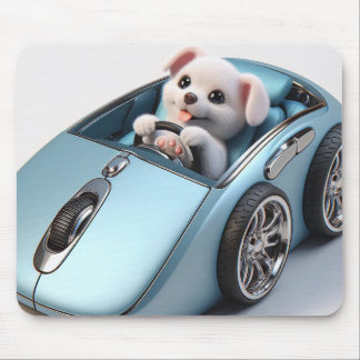 Tapis De Souris Click & Vroom : Puppy Driver Edition