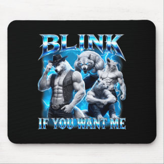 Tapis De Souris Clignez Si Vous Veulent Drôle Sarcastique Alpha Lo