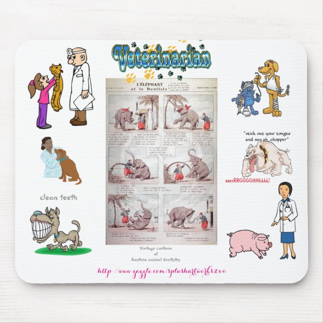Tapis De Souris "Clinique animale" (Devant)