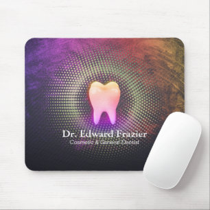 Tapis De Souris Clinique dentaire professionnelle Rose Gold Tooth