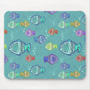 Tapis De Souris Clip Art Fish Motif + vos idées