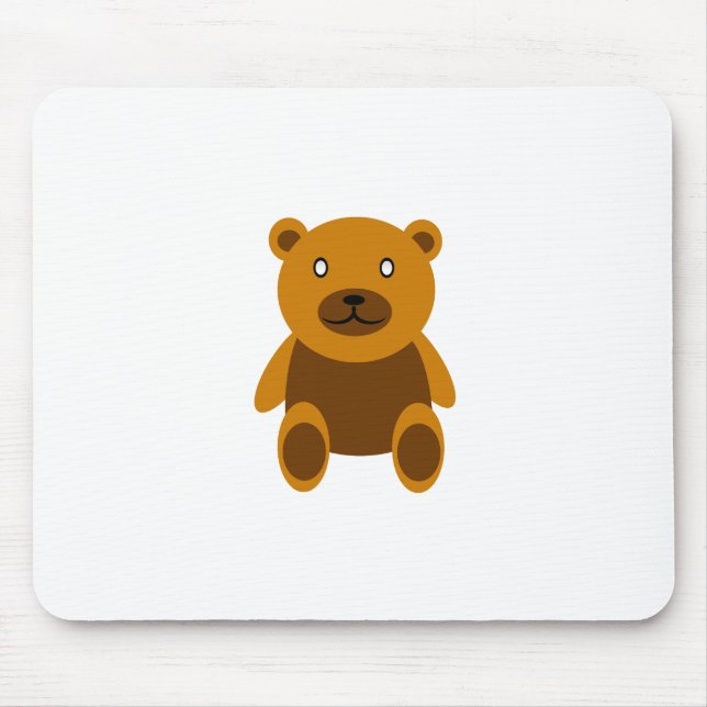 Tapis De Souris Clipart Brown d'ours de nounours (Devant)