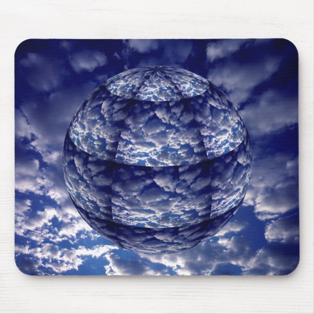 Tapis De Souris Cloud 3D Abstrait (Devant)
