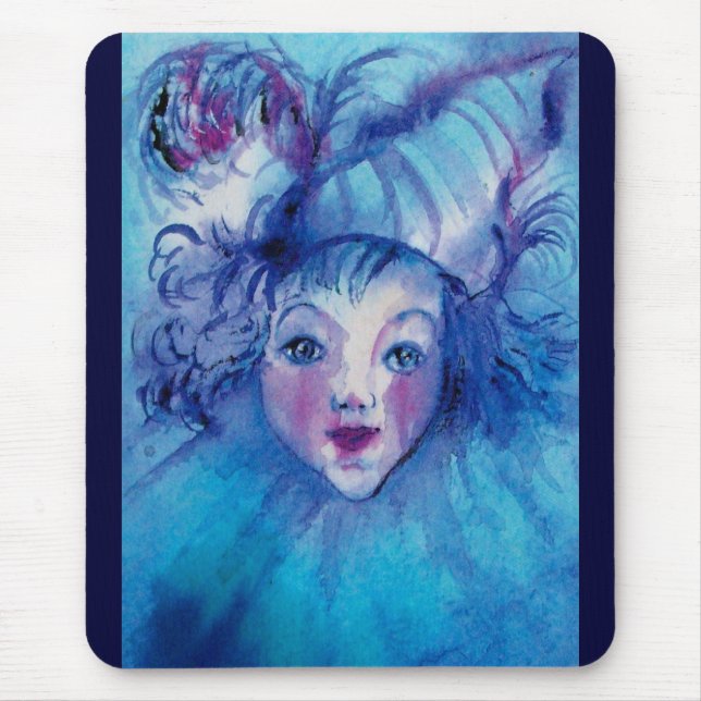 TAPIS DE SOURIS CLOWN EN BLEU (Devant)