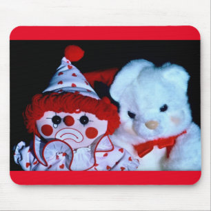Tapis De Souris Clown et peluche
