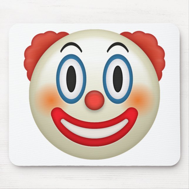 Tapis De Souris Clown fou Emoji (Devant)
