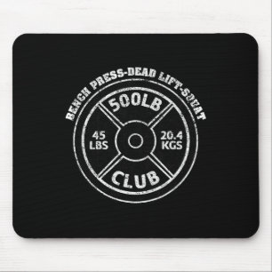 Tapis De Souris Club de 225 Kg Haltérophilie Gym Musculation Levée