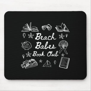 Tapis De Souris Club de lecture de filles de plage vibes d'été liv