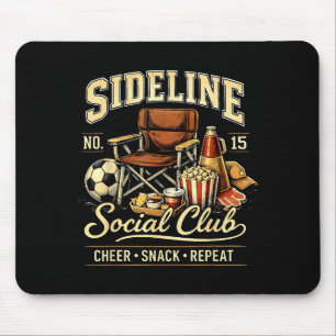 Tapis De Souris Club de loisirs de côté Cheer Snack Répéter Maman