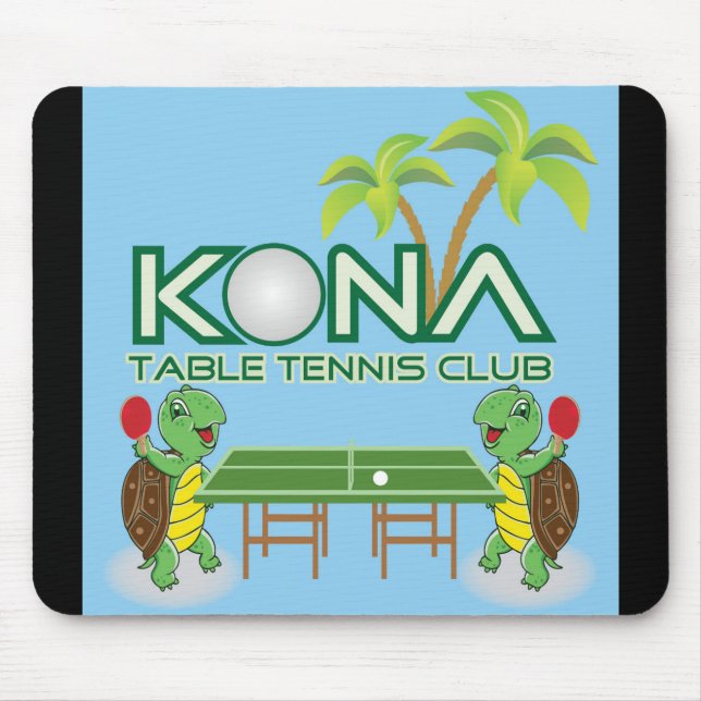 Tapis De Souris Club de ping-pong de Kona (Devant)