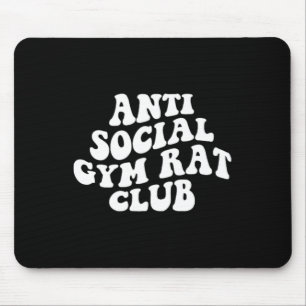 Tapis De Souris Club de rat de gym antisocial drôle de gym fitness