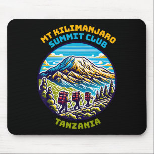 Tapis De Souris Club de sommet du Mont Kilimanjaro Tanzanie Afriqu