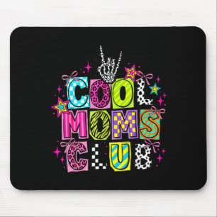 Tapis De Souris Club des mamans cool rétro léopard disco main humo