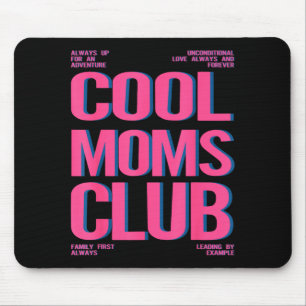 Tapis De Souris Club des mamans rétro cool joyeuse fête des mères