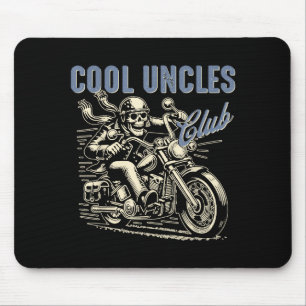Tapis De Souris Club Oncles Cool Oncle Motard Oncle Rétro Conduisa