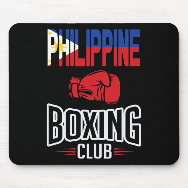 Tapis De Souris Club philippin de boxe drapeau (Devant)