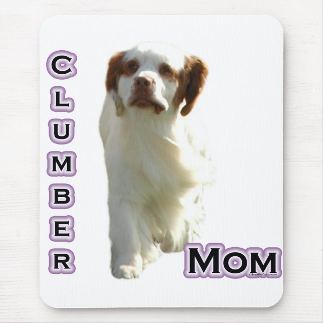 Tapis De Souris Clumber Spaniel Maman 4 (Devant)