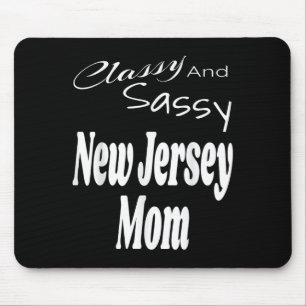 Tapis De Souris Cly et Sy New Jersey Maman Drôle Humour Citation