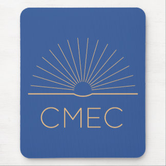 Tapis De Souris CMEC Mousepad - carré, bleu avec logo pêche