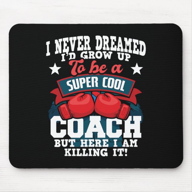 Tapis De Souris Coach de boxe - Kickboxer Kickboxer Gym Boxer 2 (Devant)