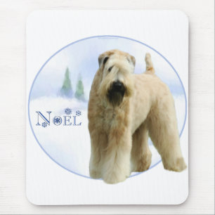 Tapis De Souris Coated Wheaten Terrier Noel