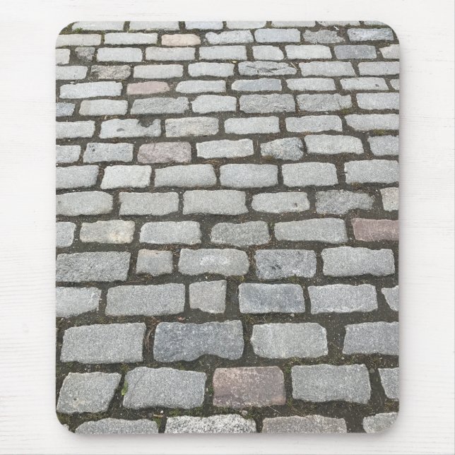 Tapis De Souris Cobblestone Pierre Jardin Voie piétonnière Photo (Devant)