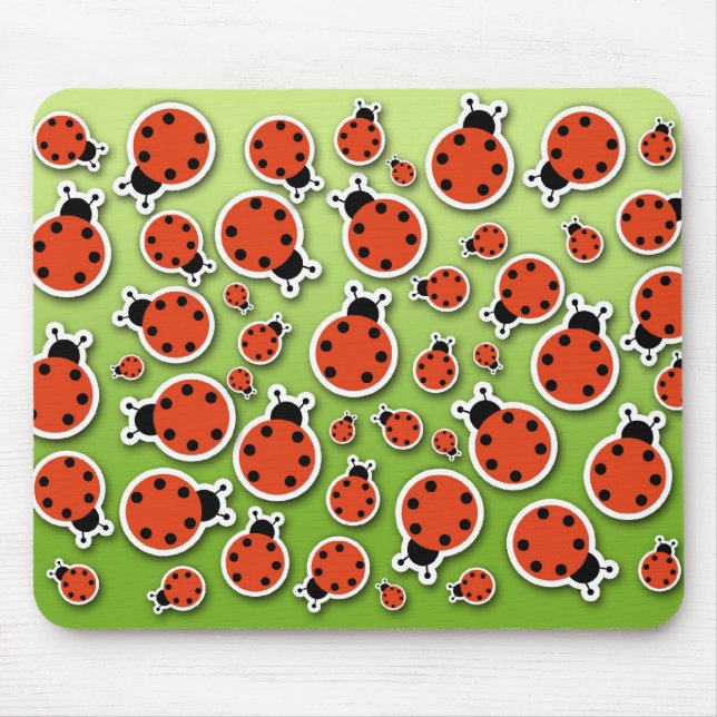 Tapis De Souris Coccinelle de coccinelle (Devant)