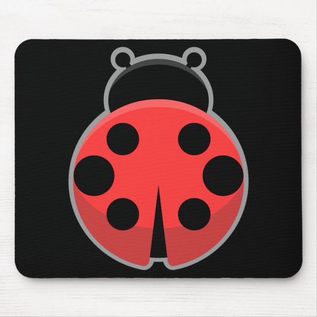 Tapis De Souris Coccinelle de Kawaii (Devant)