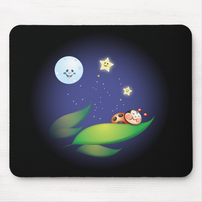 Tapis De Souris Coccinelle de sommeil (Devant)