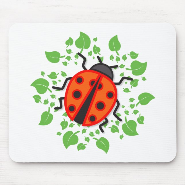 Tapis De Souris coccinelle rouge (Devant)