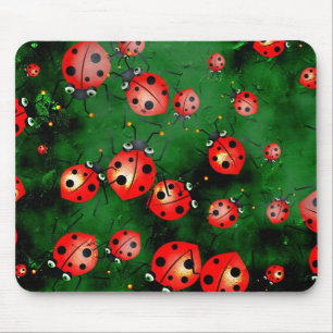 Tapis De Souris Coccinelles grunges