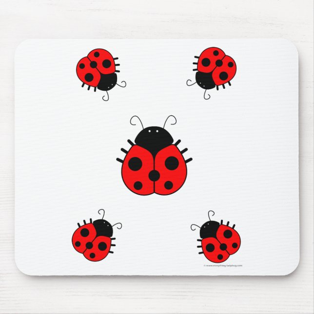 Tapis De Souris Coccinelles Mousepad (Devant)