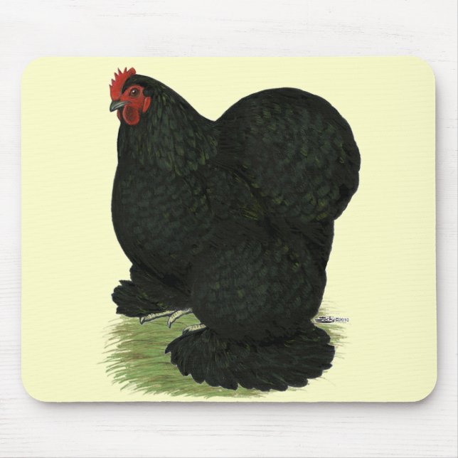 Tapis De Souris Cochin : Hen noir (Devant)