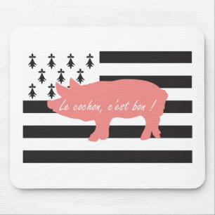 Tapis De Souris Cochon Breton