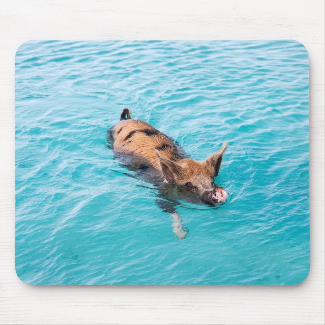Tapis De Souris Cochon de natation d'Exuma (Devant)